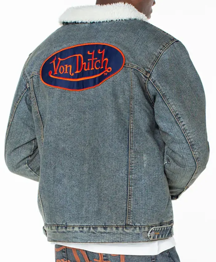 Get Men’s Von Dutch Denim Trucker Jacket