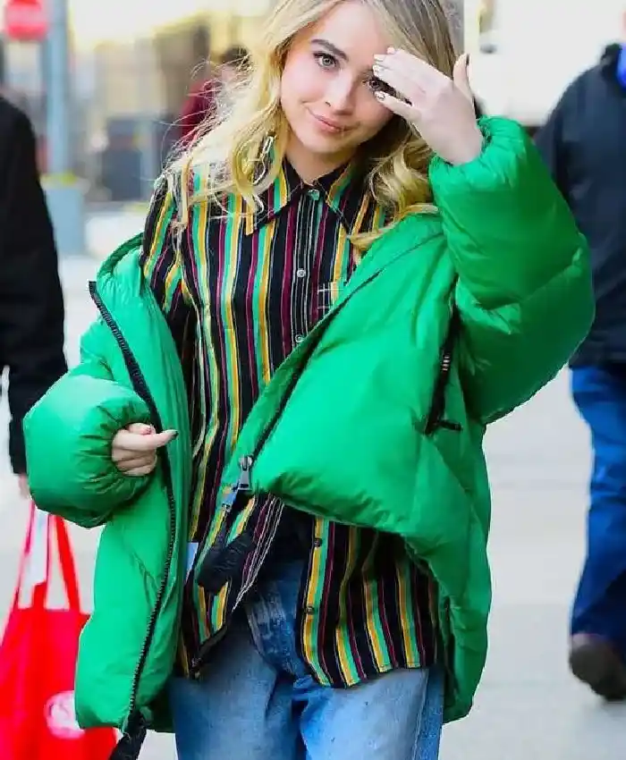 Get NYC Street Style Sabrina Carpenter Jacket