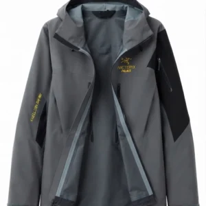 Get Palace x ArcTeryx Alpha SV Grey Hooded Jacket