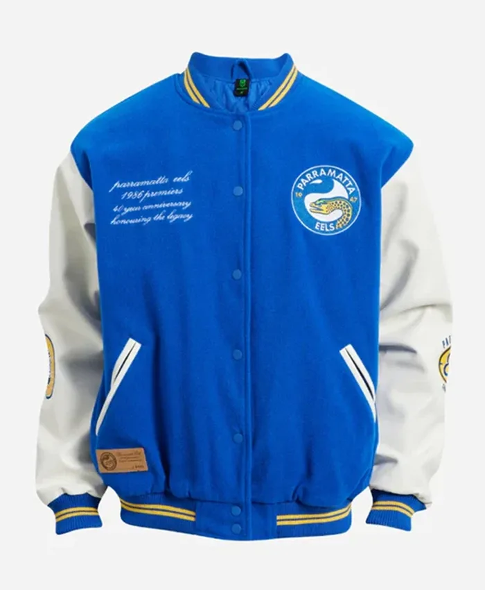 Get Parramatta Eels 1986 Premiers Varsity Jacket