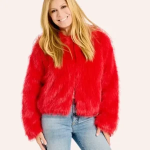 Get Philadelphia Phillies by Jill Martin Red Fur Jacket
