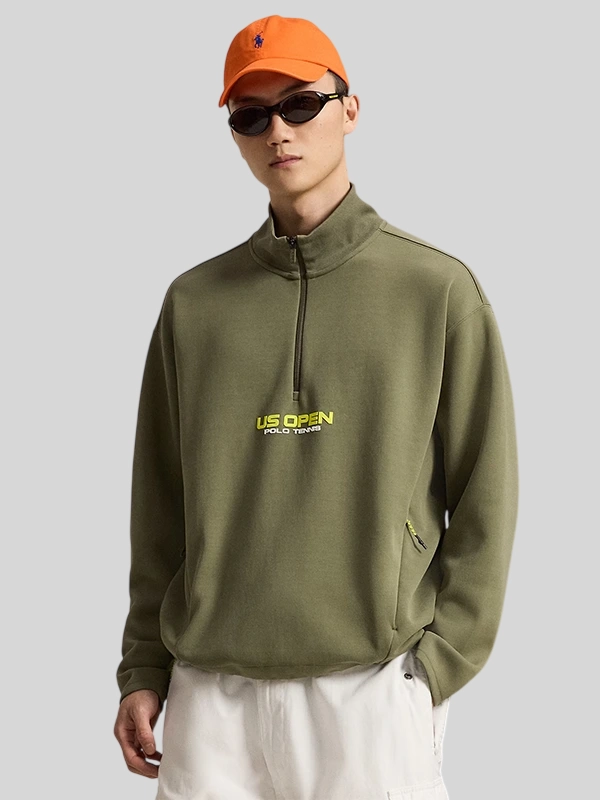 Get Polo Ralph Lauren US Open 2026 Quarter-Zip Logo Sweatshirt