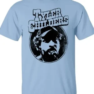 Get Post Malone Tyler Childers Light Blue Shirt