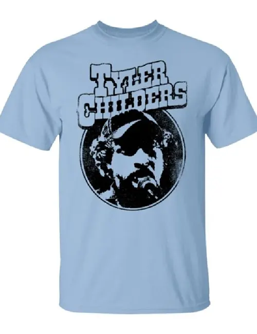 Get Post Malone Tyler Childers Light Blue Shirt