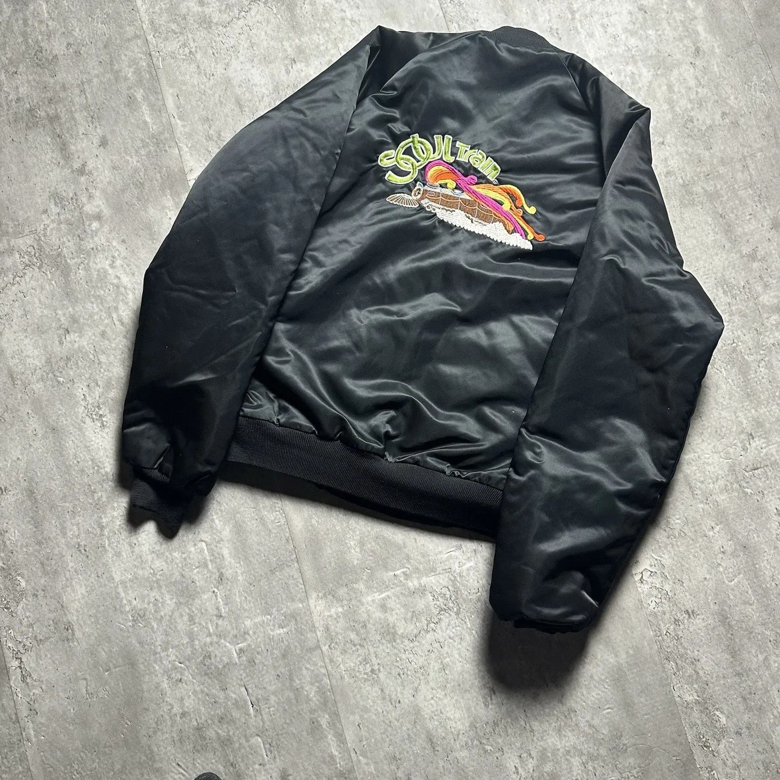 Get Rare Vintage CHALK LINE Black Jacket