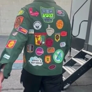 Get Robert Downey Jr. Green Patch Jacket
