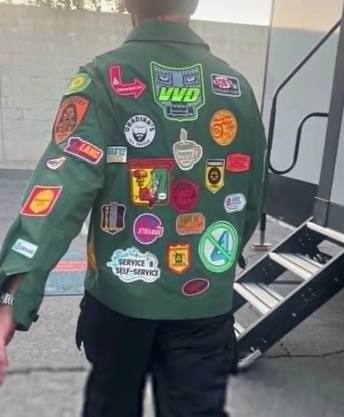 Get Robert Downey Jr. Green Patch Jacket
