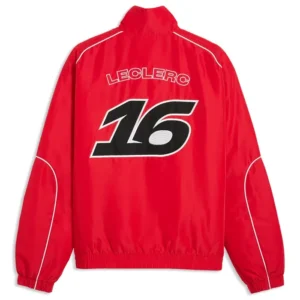Get Scuderia Ferrari F1 Puma Charles Leclerc Racing Red Jacket