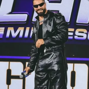 Get Seth Rollins Summerslam 2026 Kickoff Black Leather Jacket