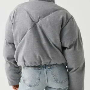 Get Shoreditch Ski Club Grey Puffer Jacket