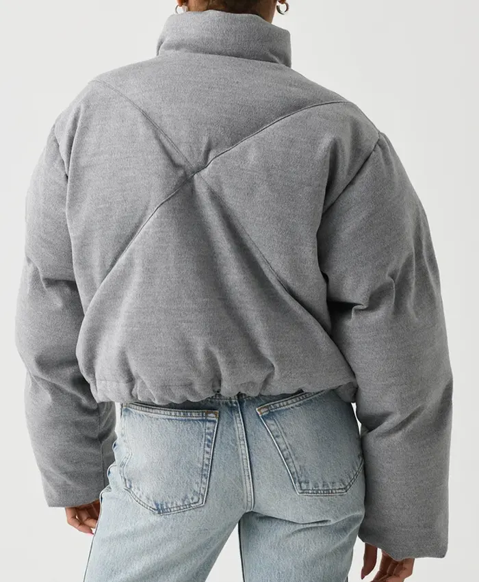 Get Shoreditch Ski Club Grey Puffer Jacket