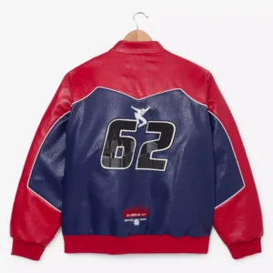 Get Spider Man Red Leather Moto Jacket