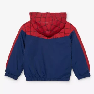 Get Spider Man Red and Navy Blue Hooded Jacket