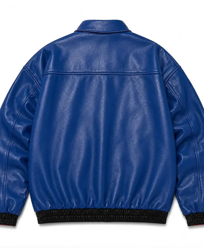 Get SpiderMan Oversized Leather Bomber Jacket