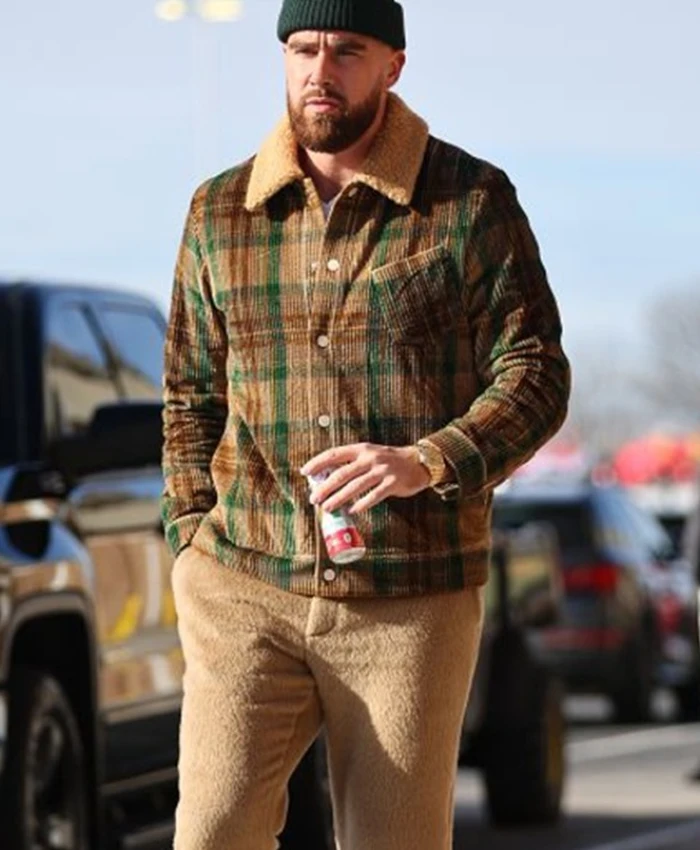 Get Sunday Game Day Travis Kelce Plaid Jacket