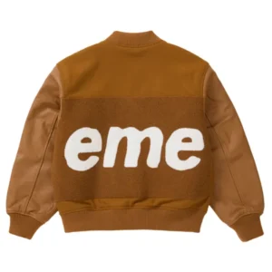 Get Supreme Big Logo Chenille Varsity Jacket