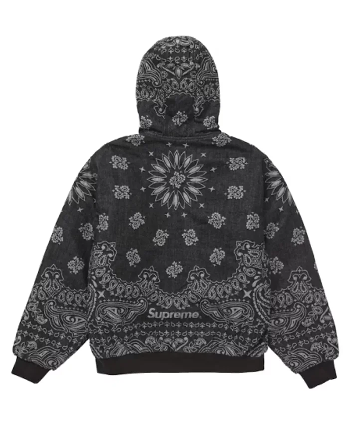 Get Supreme x Bandana Jacquard Hooded Jacket