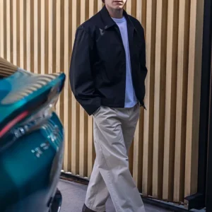 Get Tom Holland Aston Martin Black Satin Jacket