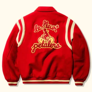 Get Tyler The Creator Petalers Red Varsity Jacket