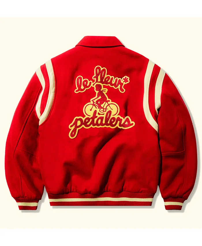 Get Tyler The Creator Petalers Red Varsity Jacket