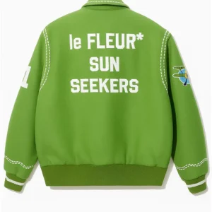 Get Tyler The Creator Sunseeker Green Varsity Jacket