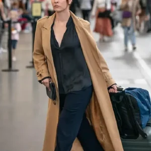Get Vanished Kaley Cuoco Brown Wool Coat