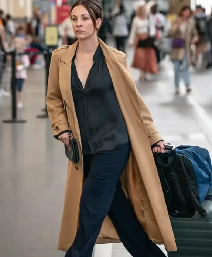 Get Vanished Kaley Cuoco Brown Wool Coat