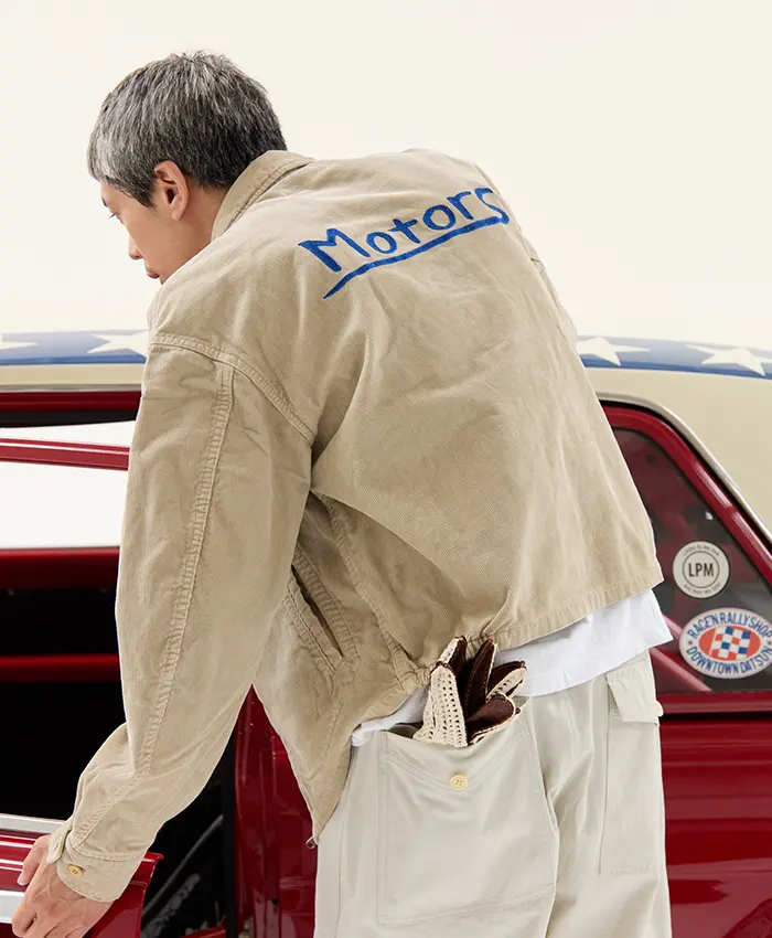 Get Visvim Motors Club 2026 Beige Corduroy Jacket