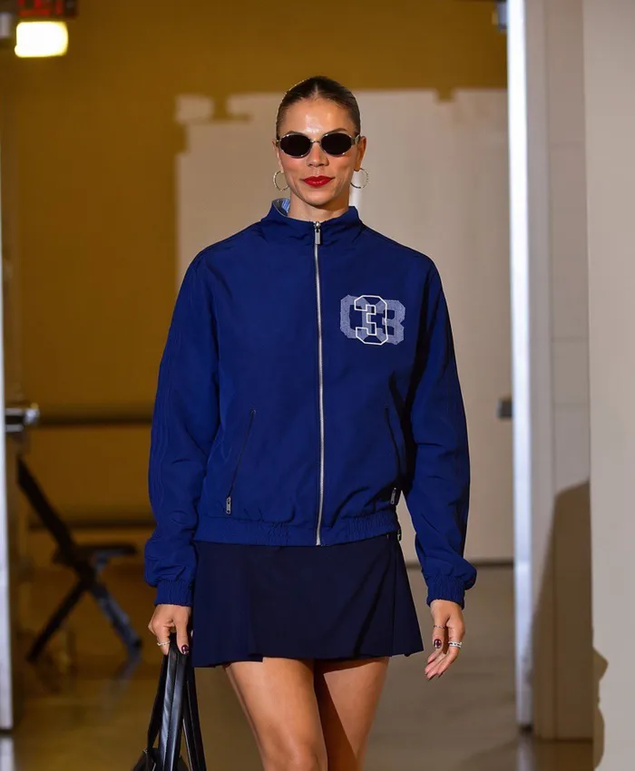 Get WNBA Alysha Clark Firebird Coach Blue Jacket