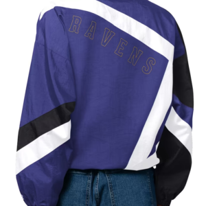 Get Women’s Baltimore Ravens Starter Purple Vintage Windbreaker Jacket