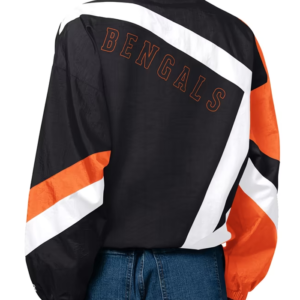 Get Women’s Cincinnati Bengals Starter Black Vintage Windbreaker Jacket