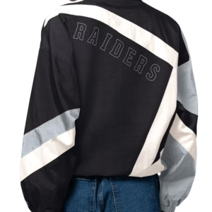 Get Women’s Las Vegas Raiders Starter Black Vintage Windbreaker Jacket
