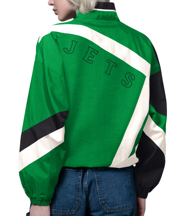 Get Women’s New York Jets Starter Green Vintage Windbreaker Jacket