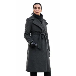 Graveyard S03 2026 Birce Akalay Charcoal Gray Coat