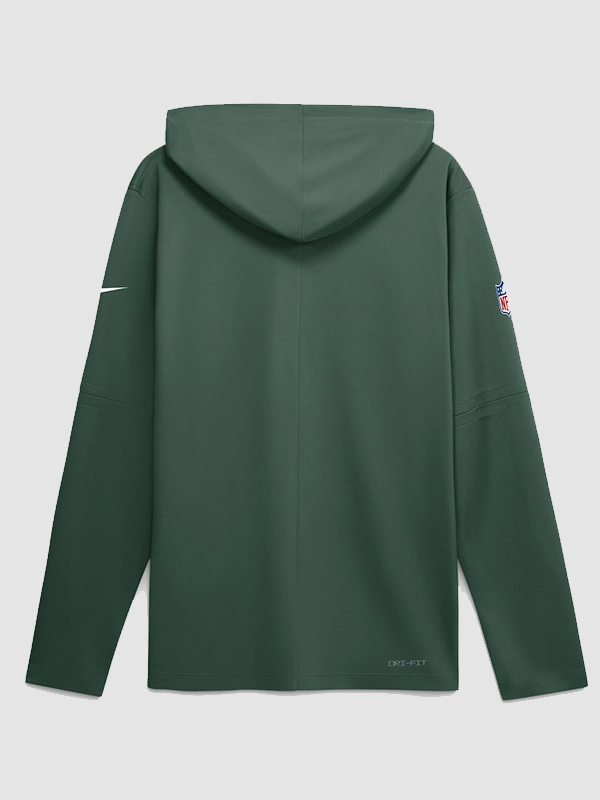Green Bay Packers 2026 Sideline Long Sleeve green Hooded T-Shirt