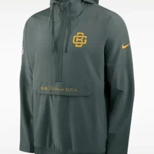 Green Bay Packers Rivalries Sideline Nike Hooded Anorak Jacket