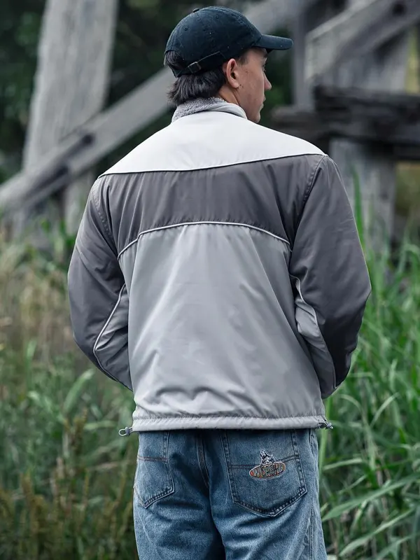 Grey Reversible Fleece Jacket