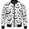 Halloween Black Bats Bomber Jacket