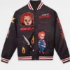 Halloween Chucky Black Varsity Jacket