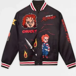 Halloween Chucky Black Varsity Jacket