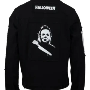 Halloween Michael Meyers Black Denim Jacket