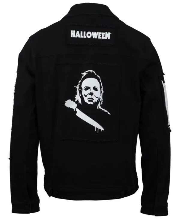 Halloween Michael Meyers Black Denim Jacket