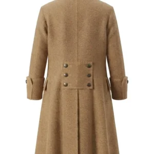 Halloween Pirate Wool Long Trench tan Coat For Sale