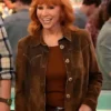 Happy’s Place S02 Bobbie Suede Leather Jacket