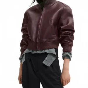 Honest Renovations S04 Lizzy Mathis Burgundy Jacket