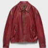Houndstooth Leather Jacket