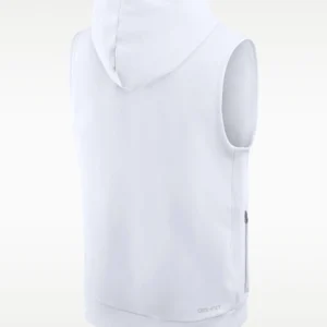 Houston Texans 2026 Nike Rivalries Collection Sideline White Dri-FIT Sleeveless Pullover Hoodie