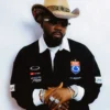 Ice Prince Black Racing Polo Long Sleeve Shirt