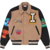 Icecream Collared Varsity Jacket