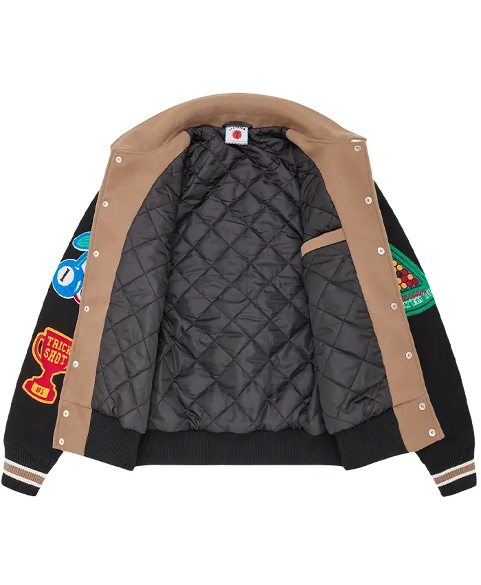 Icecream Trick Shot Collared Varsity Jacket